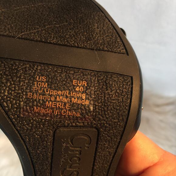 NIB Circus by Sam Edelman Merle Studded Sandal 10M 3‎ 1/3" Block Heel Shoes - Picture 3 of 8